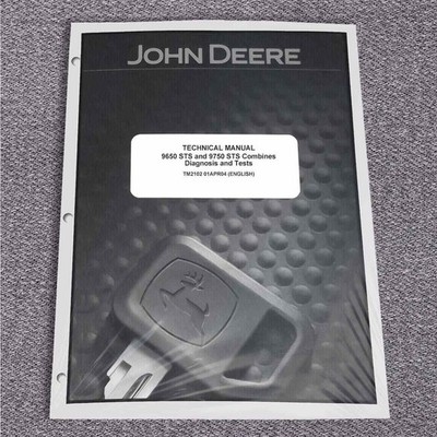 John Deere 9650 STS & 9750 STS Diagnosis & Test Service Repair Manual TM2102