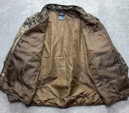 RealTree Full Zip Coat Men's XL Camo Quilted Lined Pockets Hunting Outdoors Camp - Picture 7 of 12