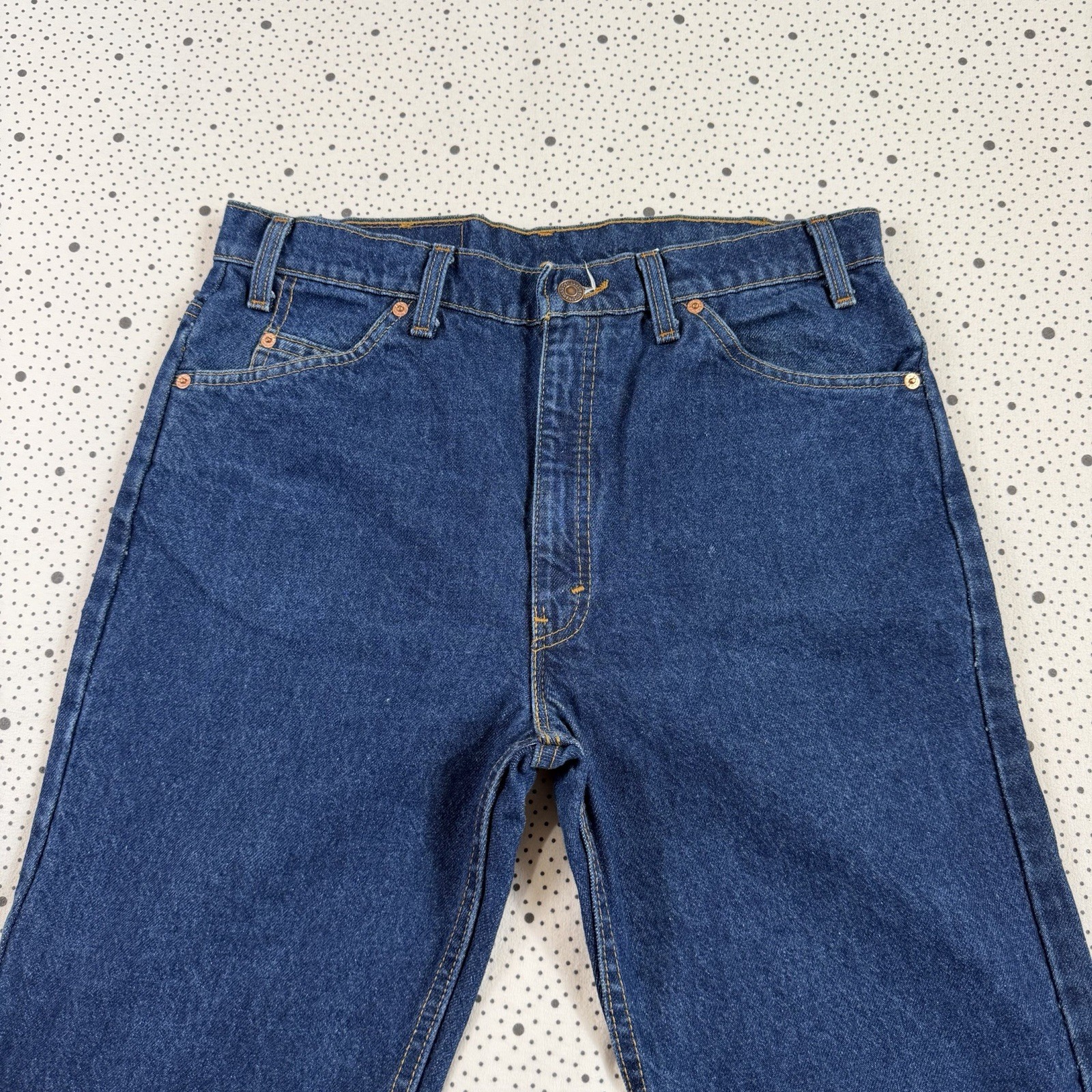Vintage 1995 Levis 517 Bootcut Jeans Mens 36x30 (33x28) Orange Tab Denim Western thumbnail 3