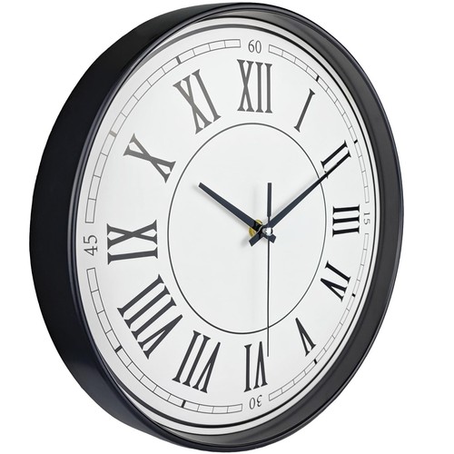 12 Inch Silent Wall Clock Battery Powered, Roman Numeral Rustic Luxury Art Wa... - Picture 4 of 7
