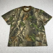 Vintage 90s Liberty Camo Pocket T Shirt Realtree Hardwoods USA Hunting Outdoors