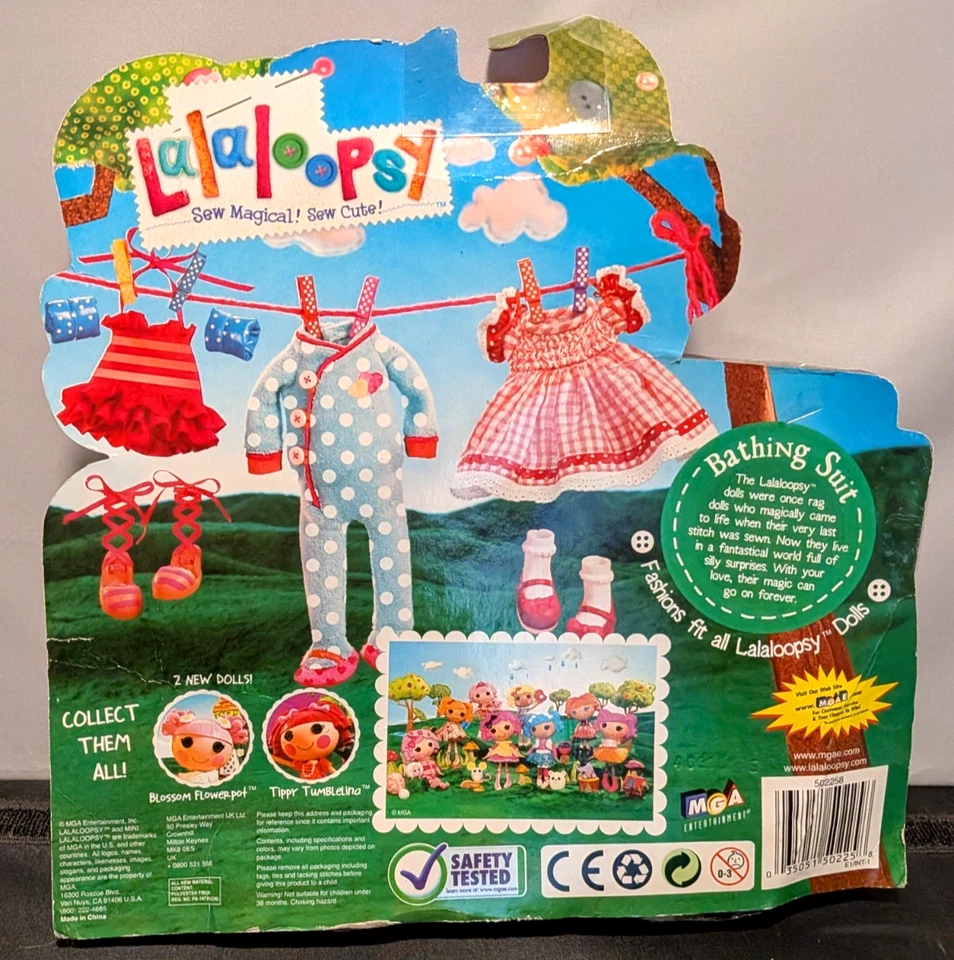 Lalaloopsy 娃娃沐浴套装 NIP 凉鞋套装 — 第 3/3 张图片