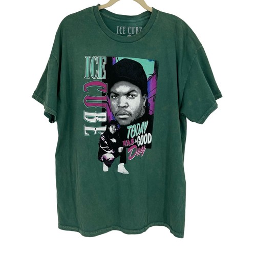 Camiseta con licencia oficial Ice Cube Today Was A Good Day verde lavado ácido XL - Imagen 7 de 7