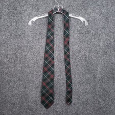 NEW Brooks Brothers Mens Necktie Green Plaid Tartan Made in USA 42R Regular Silk
