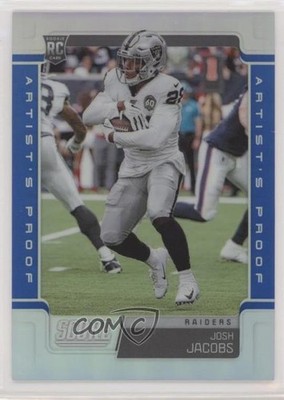 2019 Chronicles Score Update Rookies Artist's Proof 4/35 Josh Jacobs #457 RC uk2