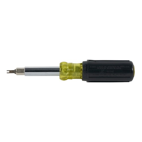 Klein Tools 32527 Multi-Bit Screwdriver/Nut Driver, 11-in-1, Ph, Sl, Sq Schrader - Picture 2 of 4
