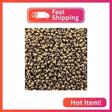 Miyuki Round Rocailles Seed Beads   Size 11/0 2mm , Metallic Light Bronze, 23 g