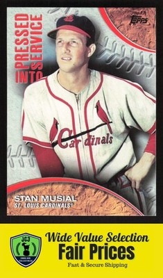2016 Topps Pressed Into Service Stan Musial #PIS-6 StL Cardinals Baseball Card