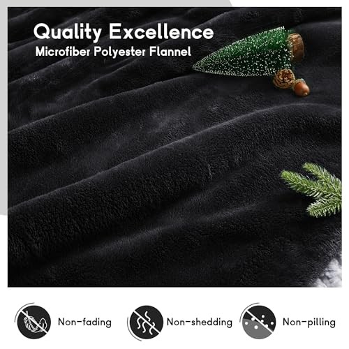 Heated Blanket Electric Throw 50''x60'', 3 Hour Auto Shut-Off 5 Heating Levels 