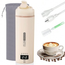 New Travel Electric Kettle 550ml Cream Mini Portable Tea Boiler Fast Heating