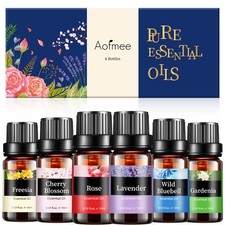 Aofmee Essential Oil, 6 x 10ml Oils for 10 ml (Pack of 6), Floral