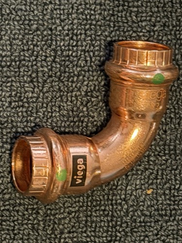 Viega 77317 Propress Copper 90-Degree Elbow 1/2 in
