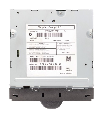 2014-17 Jeep Cherokee Radio Equipment Single Disc CD Player Receiver P05091563AB - Imagen 5 de 5