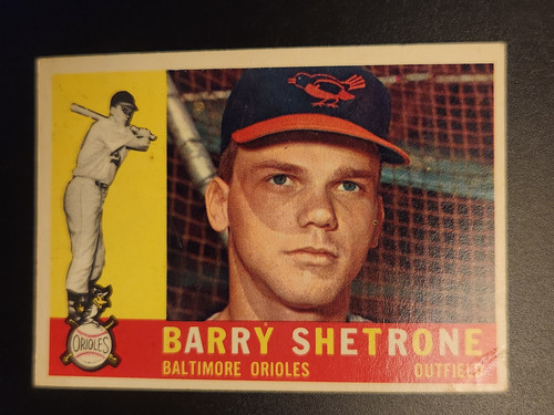 1960 Topps Barry Shetrone VG #348 Vintage Baseball Set Break Baltimore Orioles - Picture 1 of 3