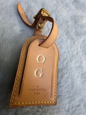 Authentic Louis Vuitton Vachetta Leather Luggage Tag