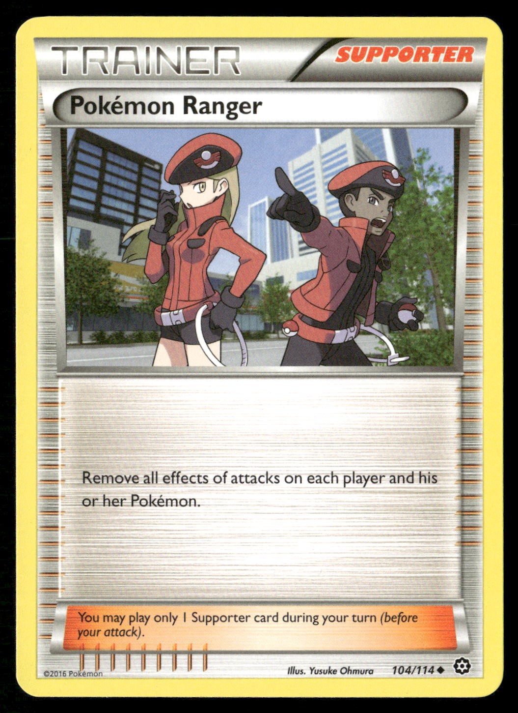 Pokemon Ranger 104/114 Uncommon Steam Siege Pokemon Lightly Played