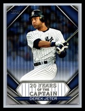 Derek Jeter New York Yankees 2020 Topps #YOC-07 20 Years of The Captain Blue