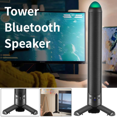 20W Bluetooth Tower Speaker with Subwoofer Wireless Portable Home Audio System
