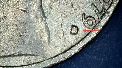 1979 D JEFFERSON NICKEL ERROR: Filled Mint Mark/Rim Cud/ Letters On Rim/DDO - Picture 3 of 21