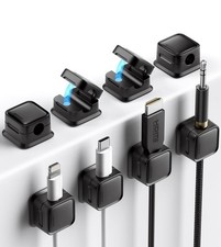 8 Pack Adhesive Cord Organizer   Adhesive Cable Holder for Car, Home, Office