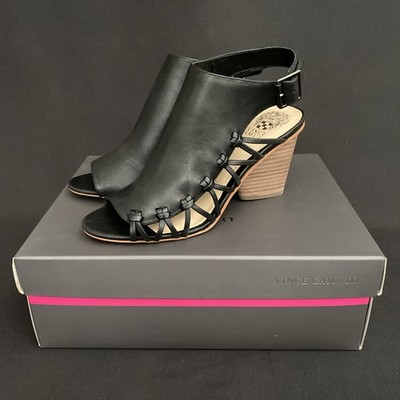 Vince Camuto Ankara Sandals Black Tulum With Knot Details Women's Size 7.5
