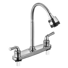Flexible RV Kitchen Faucet with Non-Metallic Spout for Campers  Trailers