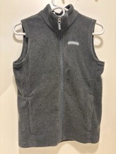 Columbia Kids Youth Medium 10-12 Light Green Fleece Full Zip Vest