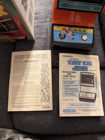 Vintage Donkey Kong Junior Jr COLECO Tabletop Mini Arcade Video Game CIB Boxed