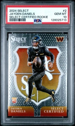 2024 Panini Select - Select Certified Rookies Jayden Daniels #2 (RC)