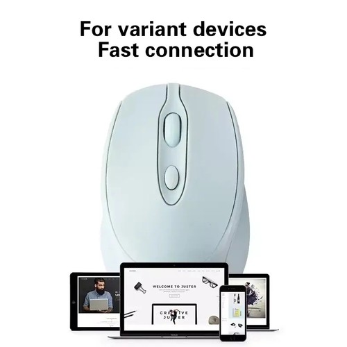 Wireless Mouse Bluetooth Silent Dual Model Rechargeable 1600 DPI 2.4G For Laptop - Photo 8/18