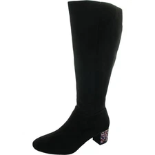Masseys Womens Houndstooth Knee-High Boots BHFO 5781