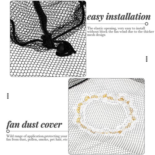 4 Pcs Elektrischer Lüfterschutz Baby Lüfterschutzabdeckung Im Mesh-Design - Afbeelding 9 van 12