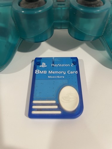 Sony PlayStation 2 PS2 Controller Ufficiale DualShock 2 Verde Smeraldo + Scheda Memoria - Foto 3 di 8