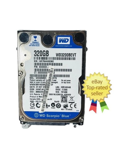 Disque Dur Interne 2.5" Scorpio Blue 250GB WD2500BEVT - Occasion, SATA I