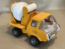 Vintage 1970's Tonka Yellow Cement Mixer Truck - Pressed Steel/Broken Windshield