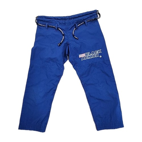 Black Armor BJJ Jiujitsu Gi Kimono Blue Set Size A1 400gsm / 8oz ripstop - Picture 7 of 10