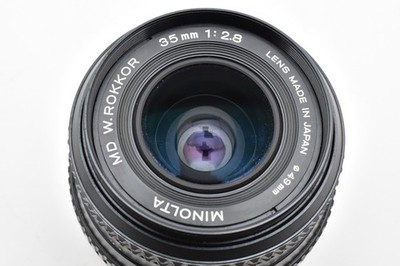 Minolta MD W.Rokkor 35mm f/2.8 Wide Angle MF Lens From [Near MINT