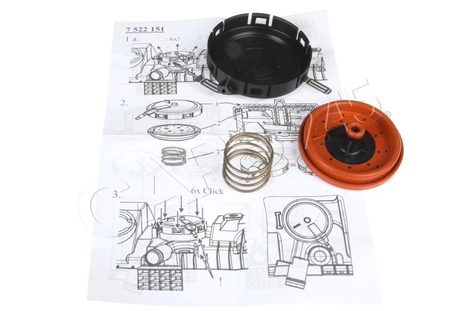 Original BMW 545i 550i 645i 650i 745i X5 X6 N62 2x válvula ventilación cárter Foto 2 de 4