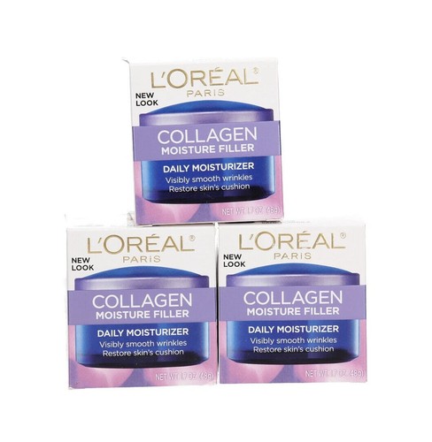 L'Oreal Paris Kollagen Feuchtigkeitsfüller Gesicht Tag Nacht Creme 1,7 oz, Menge 3