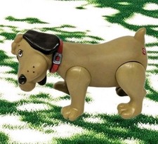 Vintage Pound Puppies Poseable Figure Tan With Brown Ears Puppy Dog 1986 Tonka