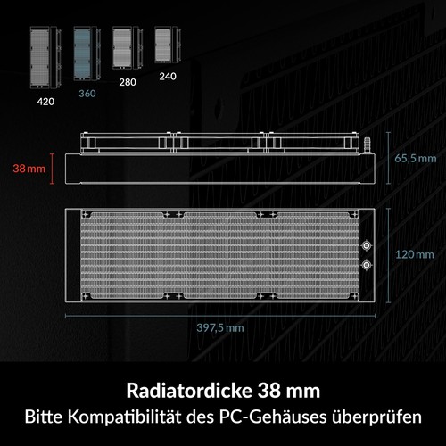 ARCTIC Liquid Freezer III 360 A-RGB (white) CPU Chłodnica wody AMD Intel Towar B - Zdjęcie 2 z 10