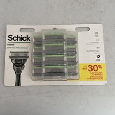 Schick Hydro Sensitive Mens Razor Blade 12 Re...