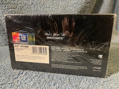 MINICHAMPS 1/43 CORVETTE Z06R GT3 CALLAWAY 86 HOHENADEL ARNOLD VLN 2010 NIB - Picture 7 of 8