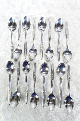 16 Stainless Steel Demitasse Spoons REF2 Patternt By Regent Sheffield Japan