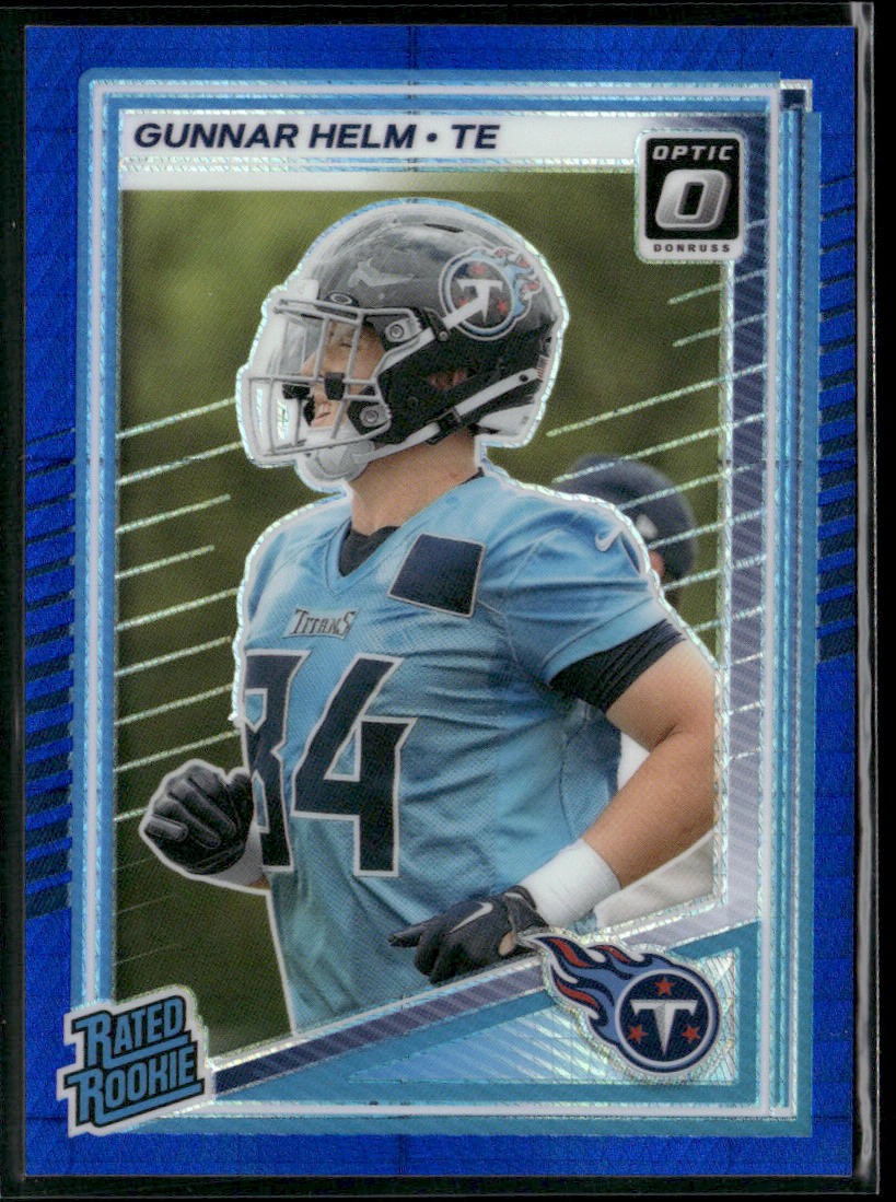 2025 Donruss Optic #294 Gunnar Helm Blue Hyper