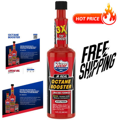 #ad Lucas Oil 10026 Octane Booster Fuel System Additive 15 Ounce Bottles $7.99