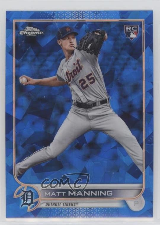 2022 Topps Chrome Sapphire Edition Matt Manning #31 Rookie RC 06sz