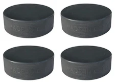 A&R Sports Official Ice Hockey Puck, 6 oz. - Black (4-Pack)