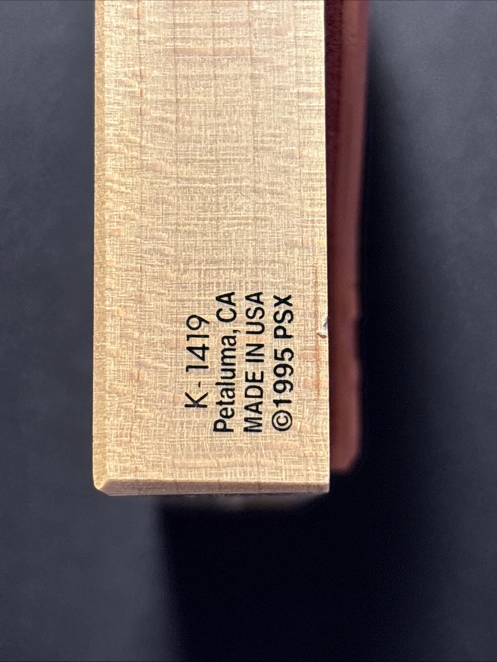 PSX 1995 CELESTRIAL HOT AIR BALLOON Rubber Stamp Large Sun Stars Moon K-1419 New - Image 4 of 4