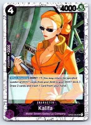 Kalifa (Jolly Roger Foil) OP03-060 Uncommon Premium Booster -The Best- One Piece
